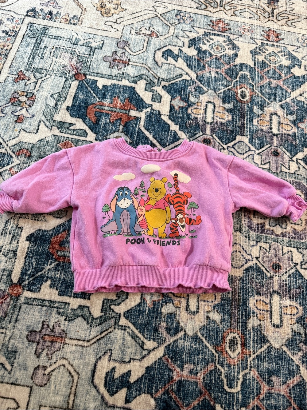 Disney Pink Pooh & Friends Toddler Pullover Sweatshirt
